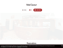 Tablet Screenshot of hotel-cavour-rapallo.com